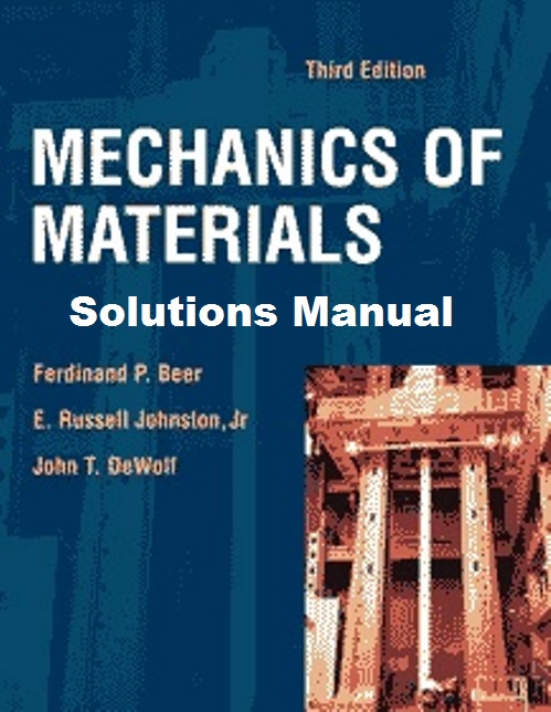 Solucionario de Mecánica de Materiales 3ra Edición Beer Johnston y