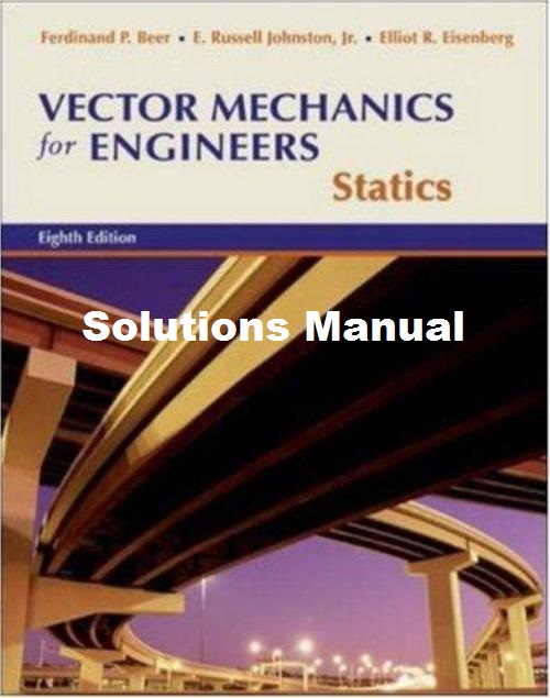 Solucionario De Mecánica Vectorial Para Ingenieros: Estática, 8va ...