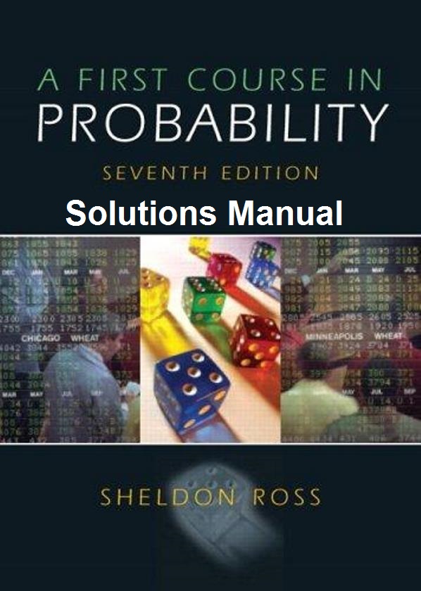 First course. Sheldon Ross. A first course in probability. A course in probability. Probability Coursebook.