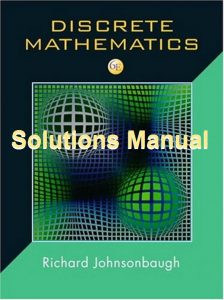 Solucionario Matemática Discreta, 6ta Edición – Richard Johnsonbaugh