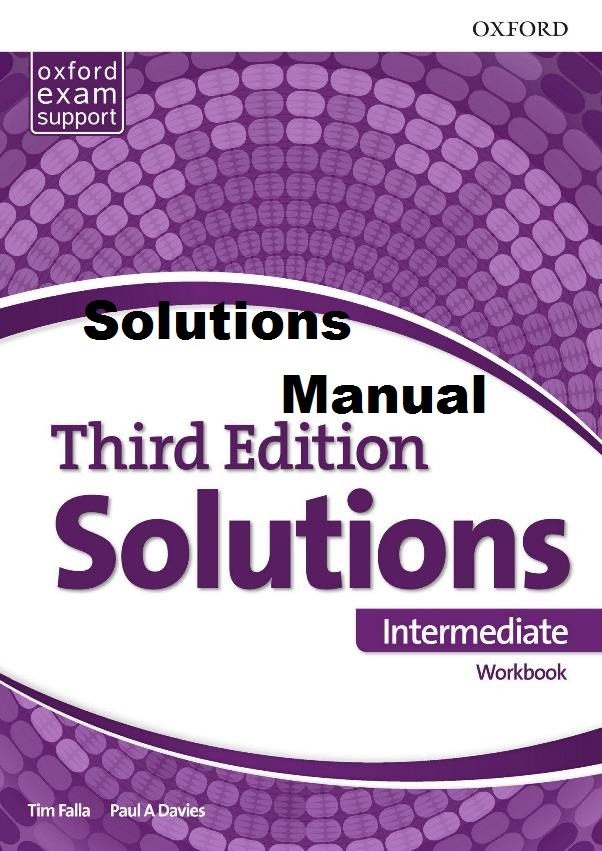 Solucionario Solutions Intermediate, 3ra Edición – Oxford